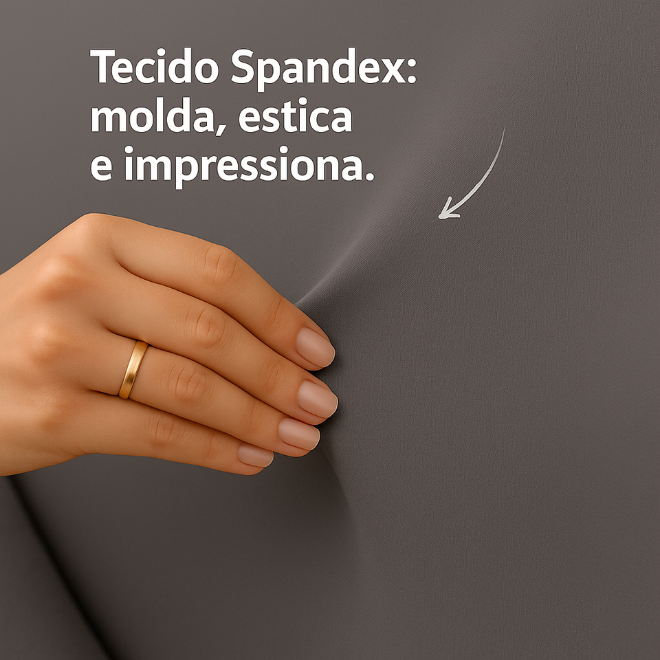 Capa de Sofá Retrátil Spandex + 2 Capas de Almofadas + Fixadores, Lisas , Pronta entrega, (2,3 Lugares)