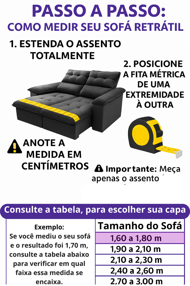 Capa de Sofá Retrátil Spandex + 2 Capas de Almofadas + Fixadores, Lisas , Pronta entrega, (2,3 Lugares)