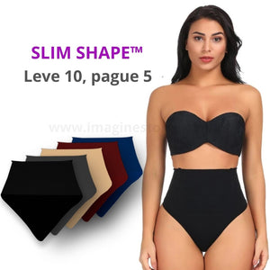 Nova Slim Shape™ - Calcinha Modeladora Exclusiva com Efeito Invisível, Conforto Inigualável! (Kit 10 Unidades)