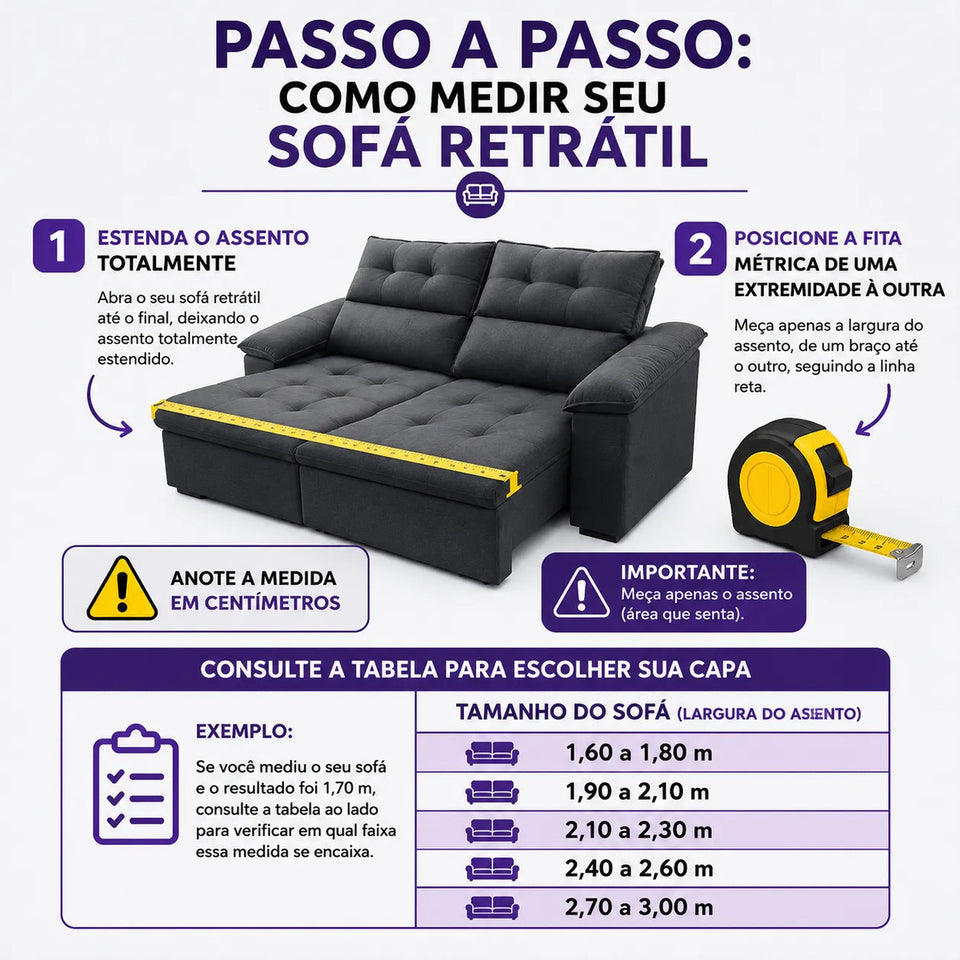 Capa de Sofá Retrátil Spandex + 2 Capas de Almofadas + Fixadores, Estampadas, Pronta entrega, (2,3 Lugares)