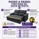 Capa de Sofá Retrátil Spandex + 2 Capas de Almofadas + Fixadores, Estampadas, Pronta entrega, (2,3 Lugares)